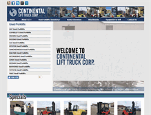 Tablet Screenshot of continental-lift.com